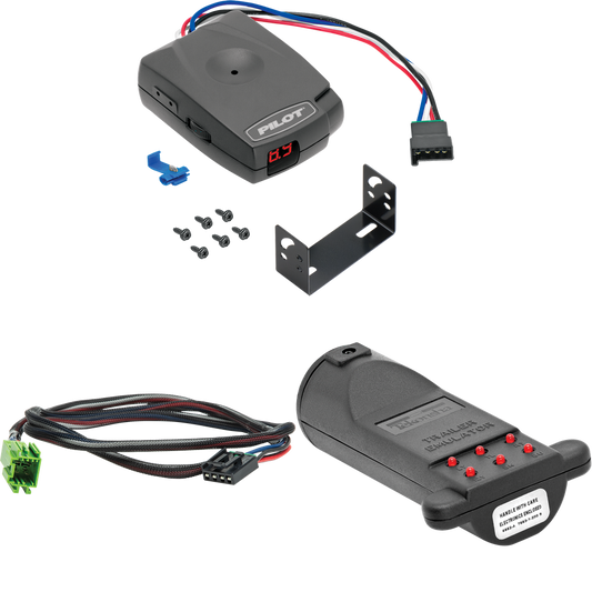 Fits 2010-2010 Four Winds Dutchmen Motorhome Pro Series Pilot Brake Control + Plug & Play BC Adapter + Brake Control Tester Trailer Emulator (For w/ factory Tow Package Models) By Pro Series