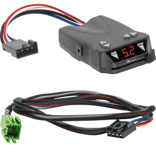 Fits 2016-2023 Winnebago Navion Motorhome Tekonsha Brakeman IV Brake Control + Plug & Play BC Adapter (For w/ factory Tow Package Models) By Tekonsha