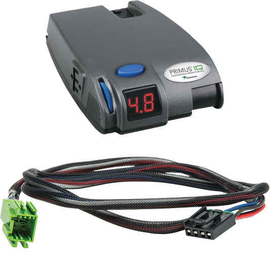 Fits 2016-2023 Winnebago Navion Motorhome Tekonsha Primus IQ Brake Control + Plug & Play BC Adapter (For w/ factory Tow Package Models) By Tekonsha