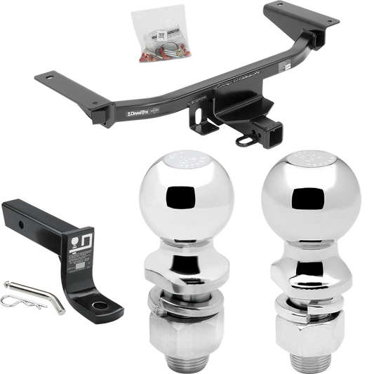 Fits 2016-2023 Mazda CX-9 Trailer Hitch Tow PKG w/ Ball Mount w/ 4" Drop + 2" Ball + 2-5/16" Ball By Draw-Tite