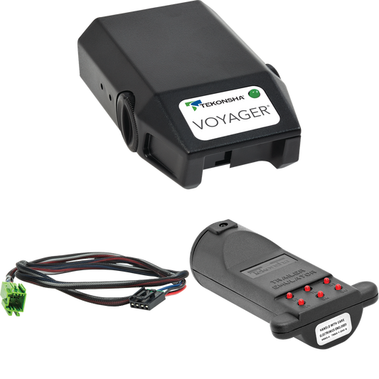 Se adapta a Winnebago Porto Motorhome Tekonsha Voyager 2020-2021 + adaptador BC Plug &amp; Play + emulador de remolque de probador de control de frenos (para modelos con paquete de remolque de fábrica) de Tekonsha