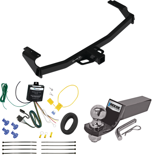 Se adapta al paquete de enganche de remolque Mercedes-Benz GLA250 2021-2022 con cableado plano de 4 + kit de montaje de bola de inicio con caída de 2" y bola de 2" de Draw-Tite