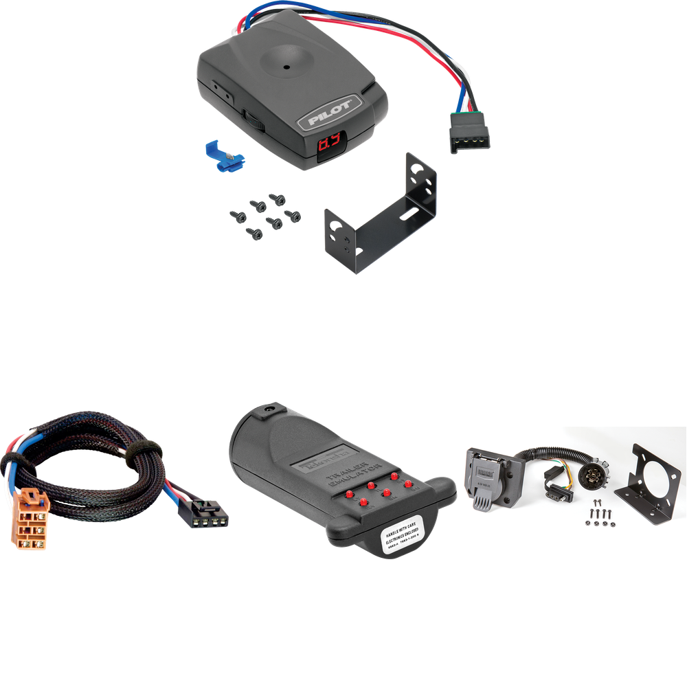 Fits 2003-2007 GMC Sierra 3500 7-Way RV Wiring + Pro Series Pilot Brake Control + Plug & Play BC Adapter + 7-Way Tester and Trailer Emulator By Reese Towpower