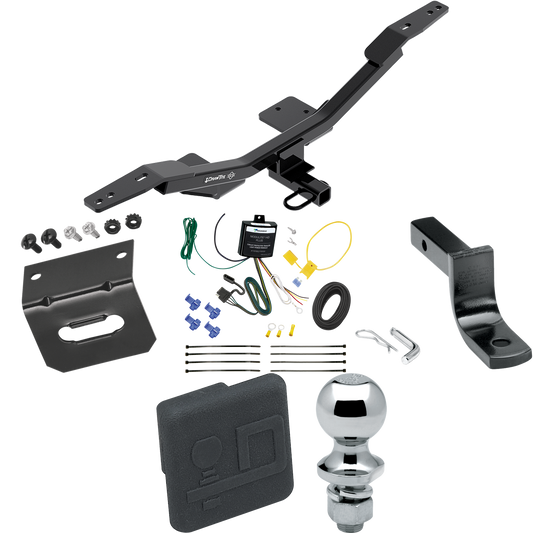 Se adapta al paquete de remolque con enganche de remolque Audi A4 2009-2023 con arnés de cableado de 4 planos + barra de tracción + bola de 1-7/8" + soporte de cableado + cubierta de enganche (para modelos sedán) de Draw-Tite