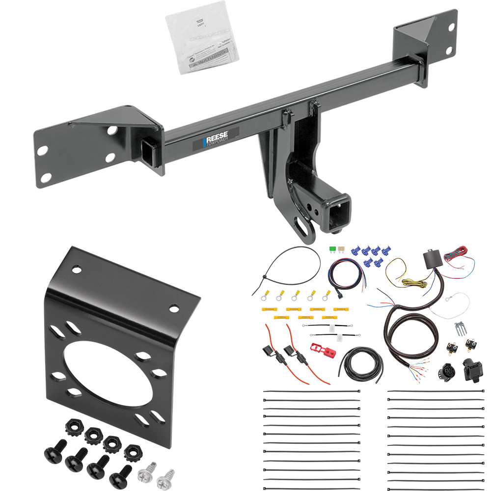 Se adapta al paquete de enganche de remolque Mercedes-Benz GLA250 2015-2022 con cableado RV de 7 vías de Reese Towpower