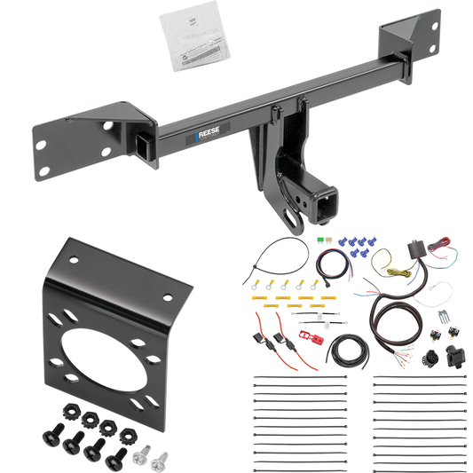 Se adapta al paquete de enganche de remolque Mercedes-Benz GLA250 2015-2022 con cableado RV de 7 vías de Reese Towpower