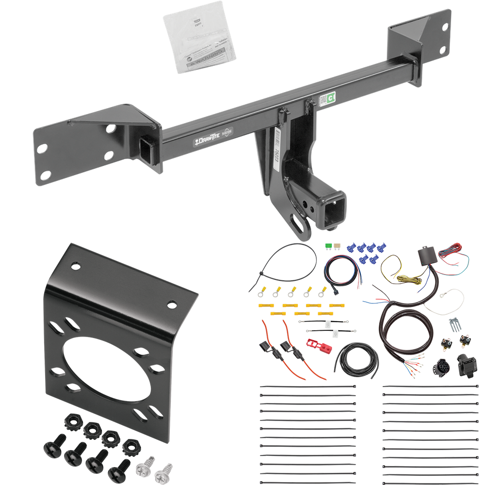 Fits 2015-2022 Mercedes-Benz GLA250 Trailer Hitch Tow PKG w/ 7-Way RV Wiring By Draw-Tite