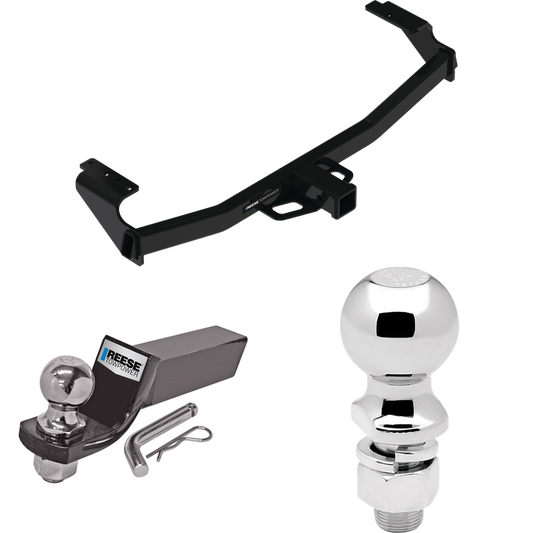 Fits 2021-2022 Mercedes-Benz GLA250 Trailer Hitch Tow PKG w/ Starter Kit Ball Mount w/ 2" Drop & 2" Ball + 2-5/16" Ball By Reese Towpower