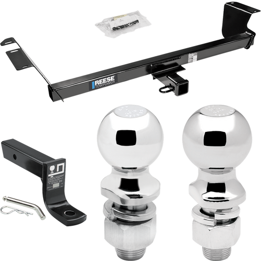 Fits 2012-2015 RAM C/V Trailer Hitch Tow PKG w/ Ball Mount w/ 4" Drop + 2" Ball + 2-5/16" Ball (For Tradesman Models) By Reese Towpower