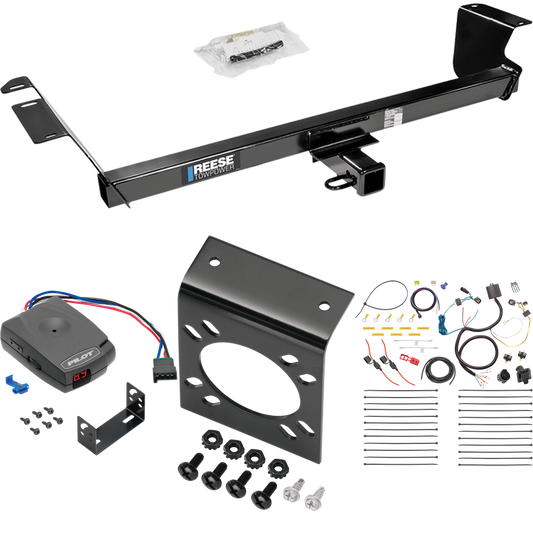 Fits 2011-2020 Dodge Grand Caravan Trailer Hitch Tow PKG w/ Pro Series Pilot Brake Control + 7-Way RV Wiring By Reese Towpower