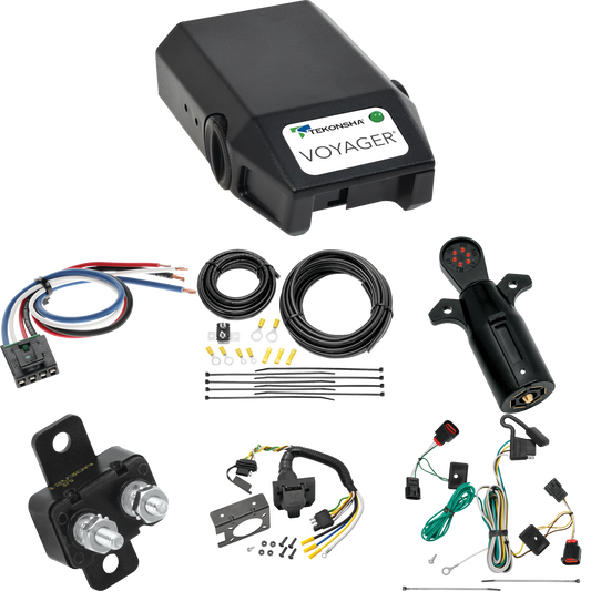 Fits 2009-2012 Volkswagen Routan 7-Way RV Wiring + Tekonsha Voyager Brake Control + Generic BC Wiring Adapter + 7-Way Tester By Tekonsha