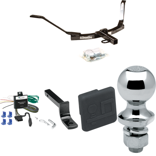 Se adapta al paquete de enganche de remolque Honda Accord 2003-2007 con arnés de cableado plano de 4 + barra de tracción + bola de 1-7/8" + cubierta de enganche (para modelos Coupe) de Draw-Tite