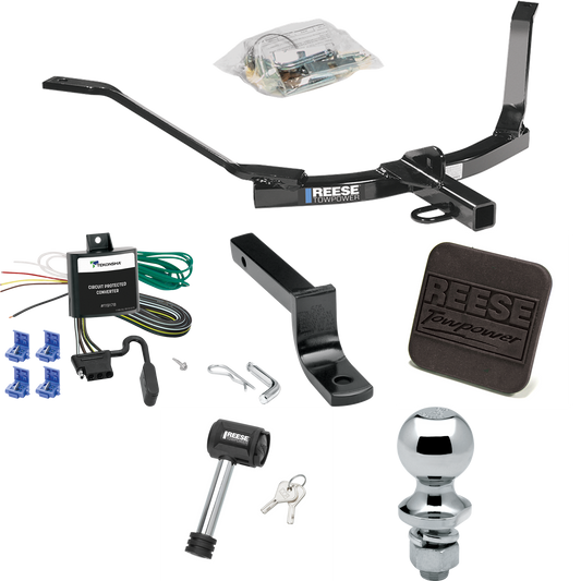 Se adapta al paquete de enganche de remolque Honda Accord 2003-2007 con arnés de cableado plano de 4 + barra de tracción + bola de 1-7/8" + cubierta de enganche + bloqueo de enganche (para modelos Coupé) de Reese Towpower