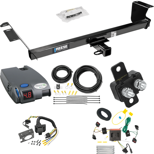 Fits 2008-2010 Dodge Grand Caravan Trailer Hitch Tow PKG w/ Tekonsha Primus IQ Brake Control + 7-Way RV Wiring By Reese Towpower