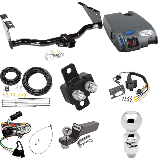 Se adapta al paquete de enganche de remolque Dodge Grand Caravan 2001-2003 con control de freno Tekonsha Primus IQ + cableado RV de 7 vías + soporte de bola y caída de 2" y 2-5/16" de Draw-Tite