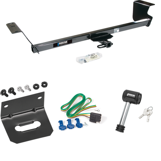 Fits 2013-2014 Volkswagen Routan Trailer Hitch Tow PKG w/ 4-Flat Wiring Harness + Wiring Bracket + Hitch Lock (For (Canada Only) Models) By Reese Towpower