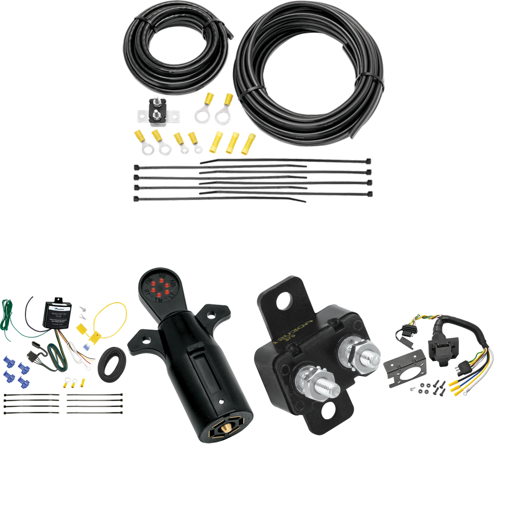 Se adapta al cableado de RV de 7 vías Lincoln MKT 2010-2014 + probador de 7 vías de Tekonsha