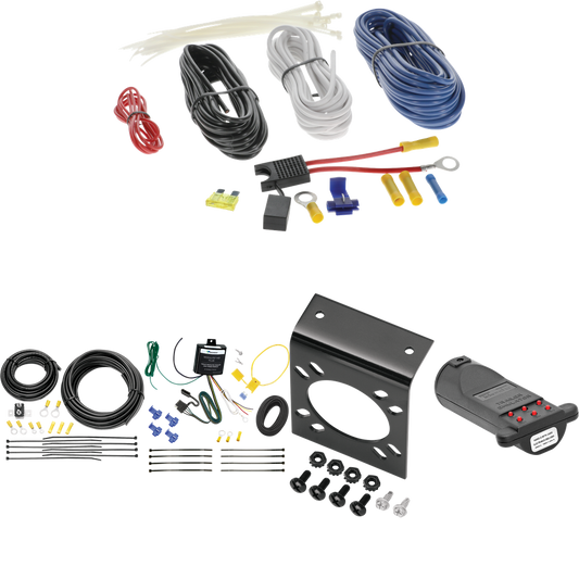 Fits 2018-2021 Lexus RX350L 7-Way RV Wiring + 7-Way Tester and Trailer Emulator By Tekonsha