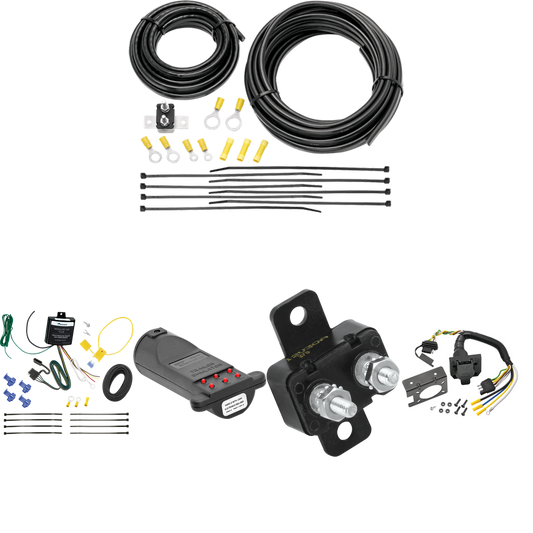 Fits 2021-2022 Mercedes-Benz GLE350 7-Way RV Wiring + 7-Way Tester and Trailer Emulator By Tekonsha