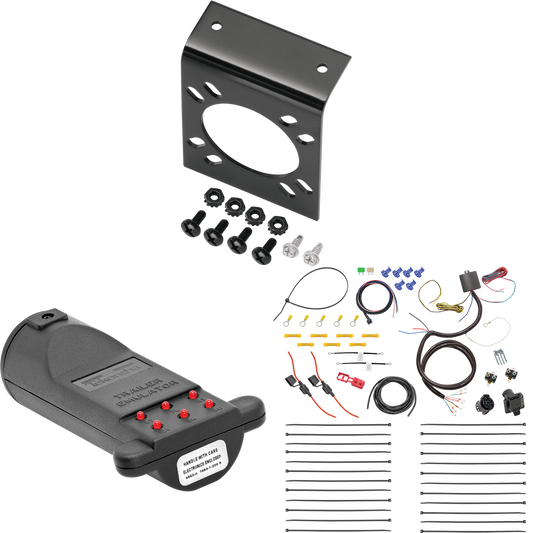 Fits 2003-2004 Volvo XC90 7-Way RV Wiring + 7-Way Tester and Trailer Emulator By Tekonsha