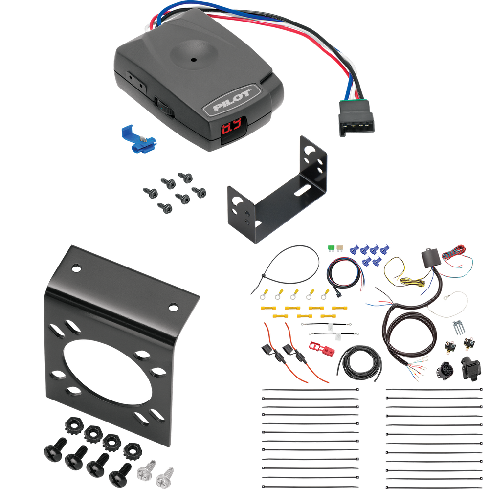 Se adapta al cableado RV de 7 vías Lexus RX350L 2022-2022 + control de freno piloto serie Pro de Tekonsha