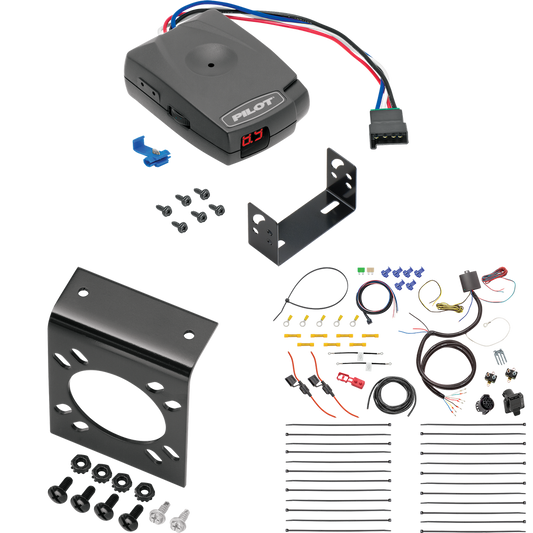 Se adapta al cableado RV de 7 vías Lexus RX350L 2022-2022 + control de freno piloto serie Pro de Tekonsha