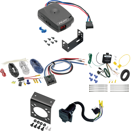 Fits 2018-2021 Lexus RX350L 7-Way RV Wiring + Pro Series Pilot Brake Control + Generic BC Wiring Adapter By Tekonsha