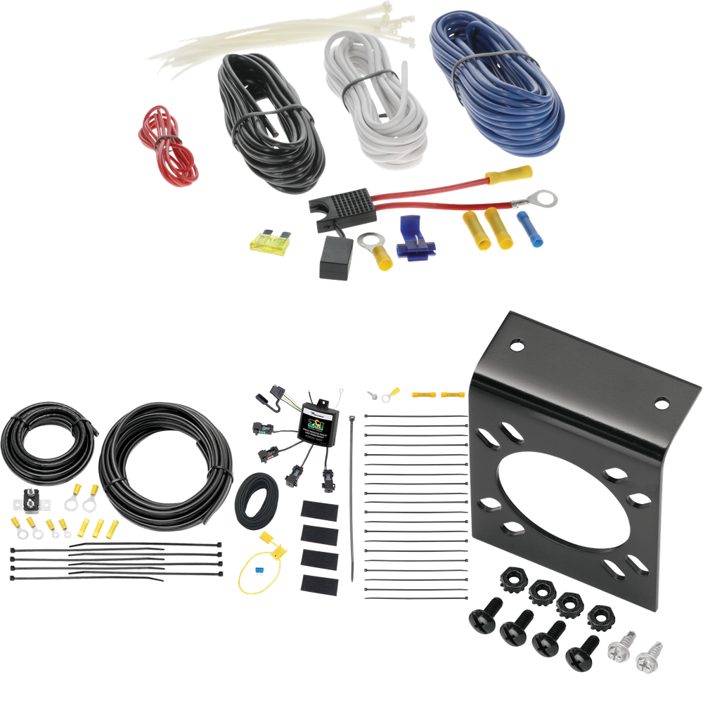 Fits 2013-2018 Audi Q3 7-Way RV Wiring w/ Zero Contact ZCI Module By Tekonsha