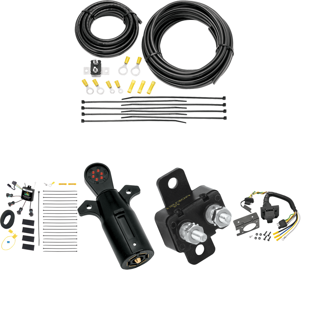 Fits 2015-2023 Porsche Macan 7-Way RV Wiring w/ Zero Contact ZCI Module + 7-Way Tester (Excludes: S-Models Models) By Tekonsha