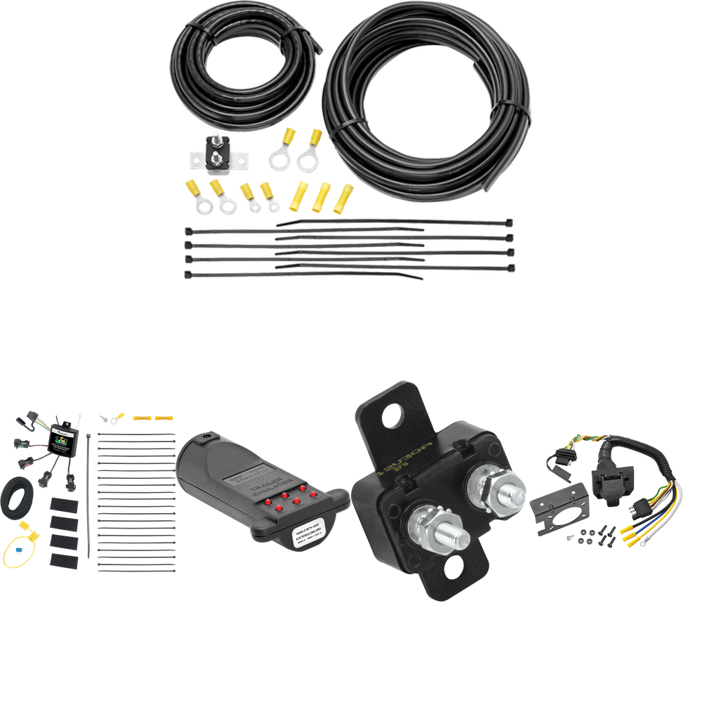 Se adapta al cableado RV de 7 vías Sterling Truck Bullet 55 2008-2009 con módulo ZCI de contacto cero + probador de 7 vías y emulador de remolque de Tekonsha