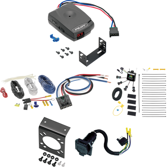 Se adapta al cableado RV de 7 vías BMW X1 2013-2014 con módulo ZCI de contacto cero + control de freno piloto serie Pro + adaptador de cableado BC genérico de Tekonsha