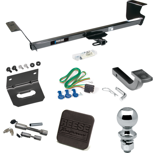 Fits 2013-2014 Volkswagen Routan Trailer Hitch Tow PKG w/ 4-Flat Wiring Harness + Draw-Bar + 2" Ball + Wiring Bracket + Hitch Cover + Dual Hitch & Coupler Locks (For (Canada Only) Models) By Reese Towpower