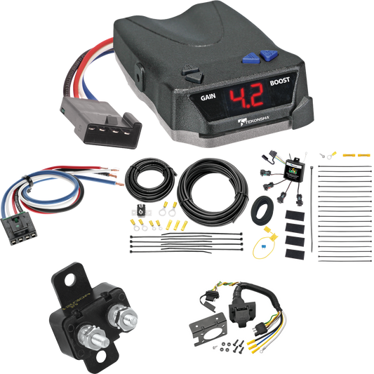 Fits 2016-2023 Mercedes-Benz Metris 7-Way RV Wiring w/ Zero Contact ZCI Module + Tekonsha BRAKE-EVN Brake Control + Generic BC Wiring Adapter By Tekonsha