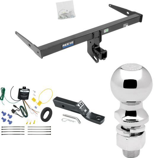 Fits 2013-2018 Audi Q3 Trailer Hitch Tow PKG w/ 4-Flat Wiring + Ball Mount w/ 2" Drop + 2-5/16" Ball By Reese Towpower