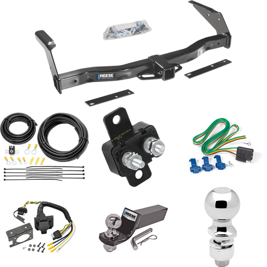 Fits 1995-1998 Dodge B3500 Trailer Hitch Tow PKG w/ 7-Way RV Wiring + 2" & 2-5/16" Ball + Drop Mount By Reese Towpower