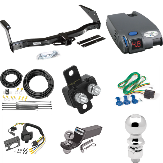 Se adapta al paquete de enganche de remolque Dodge B250 1981-1994 con control de freno Tekonsha Primus IQ + cableado RV de 7 vías + soporte de bola y caída de 2" y 2-5/16" de Draw-Tite