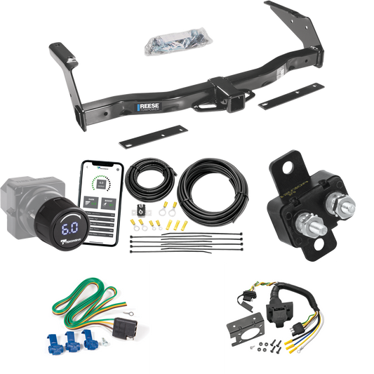 Fits 1978-1980 Dodge B100 Trailer Hitch Tow PKG w/ Tekonsha Prodigy iD Bluetooth Wireless Brake Control + 7-Way RV Wiring By Reese Towpower