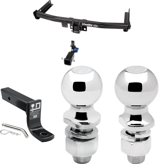 Fits 2018-2023 Volkswagen Tiguan Trailer Hitch Tow PKG w/ Ball Mount w/ 4" Drop + 2" Ball + 2-5/16" Ball By Draw-Tite