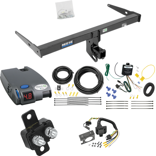 Fits 2013-2018 Audi Q3 Trailer Hitch Tow PKG w/ Tekonsha Primus IQ Brake Control + 7-Way RV Wiring By Reese Towpower