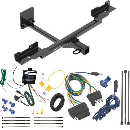 Fits 2012-2015 Mercedes-Benz ML350 Trailer Hitch Tow PKG w/ 5-Flat Wiring Harness (Excludes: w/Active Curve System Models) By Draw-Tite