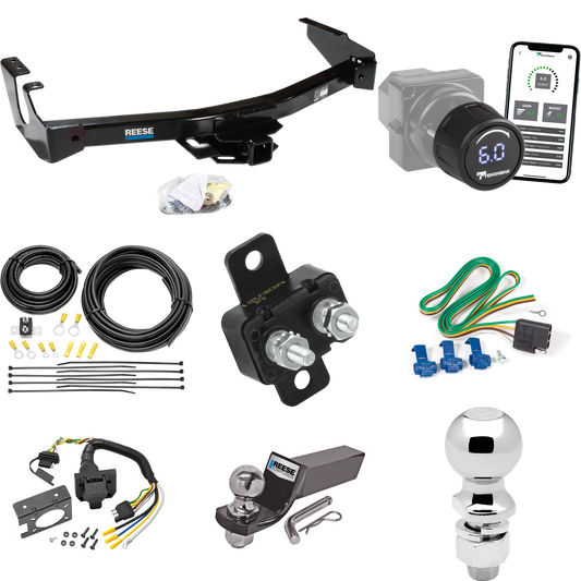 Fits 1999-2000 Dodge Ram 2500 Van Trailer Hitch Tow PKG w/ Tekonsha Prodigy iD Bluetooth Wireless Brake Control + 7-Way RV Wiring + 2" & 2-5/16" Ball & Drop Mount (Excludes: w/Factory Step Bumper Models) By Reese Towpower