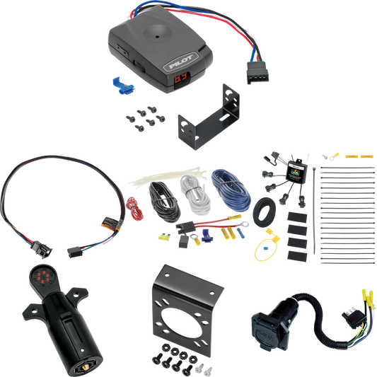 Fits 2018-2023 Audi SQ5 7-Way RV Wiring w/ Zero Contact ZCI Module + Pro Series Pilot Brake Control + Plug & Play BC Adapter + 7-Way Tester By Tekonsha