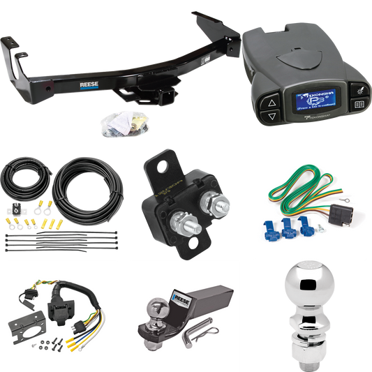 Fits 1994-1994 Dodge B350 Trailer Hitch Tow PKG w/ Tekonsha Prodigy P3 Brake Control + 7-Way RV Wiring + 2" & 2-5/16" Ball & Drop Mount (Excludes: w/Factory Step Bumper Models) By Reese Towpower