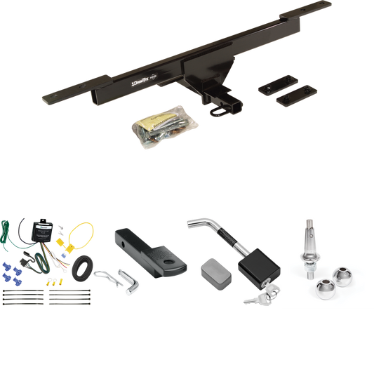 Se adapta al paquete de enganche de remolque Volkswagen Passat 2016-2019 con arnés de cableado de 4 planos + barra de tracción + bolas intercambiables de 1-7/8" y 2" + bloqueo de enganche (solo para modelos SE y SEL) de Draw-Tite