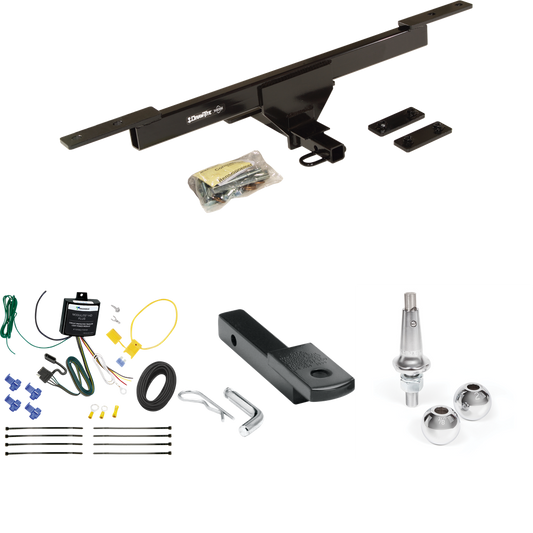 Fits 2016-2019 Volkswagen Passat Trailer Hitch Tow PKG w/ 4-Flat Wiring Harness + Draw-Bar + Interchangeable 1-7/8" & 2" Balls (For SE & SEL Only Models) By Draw-Tite