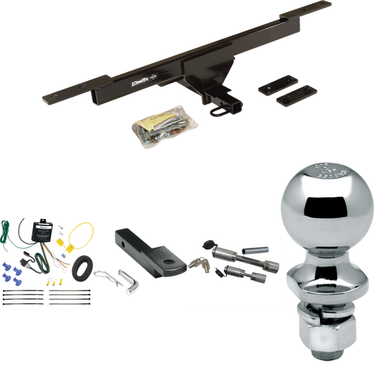 Se adapta al paquete de remolque de enganche de remolque Volkswagen Passat 2016-2022 con arnés de cableado de 4 planos + barra de tracción + bola de 2" + enganche doble y cerraduras de acoplador (excluye: modelos SE y SEL) de Draw-Tite