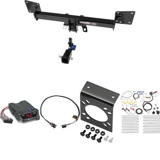 Fits 2018-2023 Audi SQ5 Hidden Trailer Hitch Tow PKG w/ Tekonsha BRAKE-EVN Brake Control + Plug & Play BC Adapter + 7-Way RV Wiring By Draw-Tite