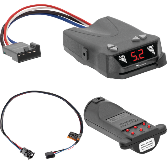 Fits 2011-2018 Porsche Cayenne Tekonsha Brakeman IV Brake Control + Plug & Play BC Adapter + Brake Control Tester Trailer Emulator By Tekonsha