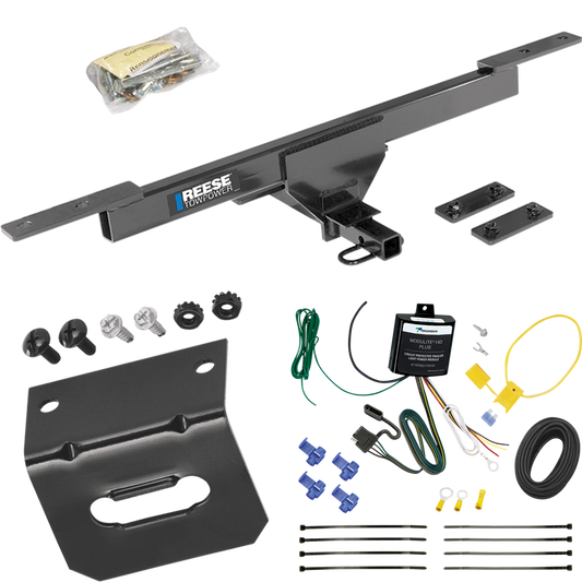 Se adapta al paquete de enganche de remolque Volkswagen Passat 2017-2019 con arnés de cableado plano de 4 + soporte de Reese Towpower