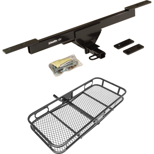 Fits 2012-2019 Volkswagen Passat Trailer Hitch Tow PKG w/ 48" x 20" Cargo Carrier Rack (For Sedan Models) By Draw-Tite